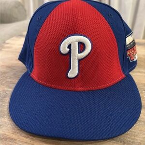 RARE Team Issued Philadelphia Phillies 2014 All-Star Game Hat Size 8 Diamond E